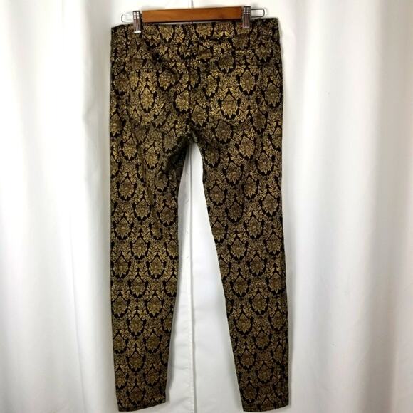 Tinseltown Skinny Jeans - Gold and Black print jeans - Size 7 - Picture 2 of 7